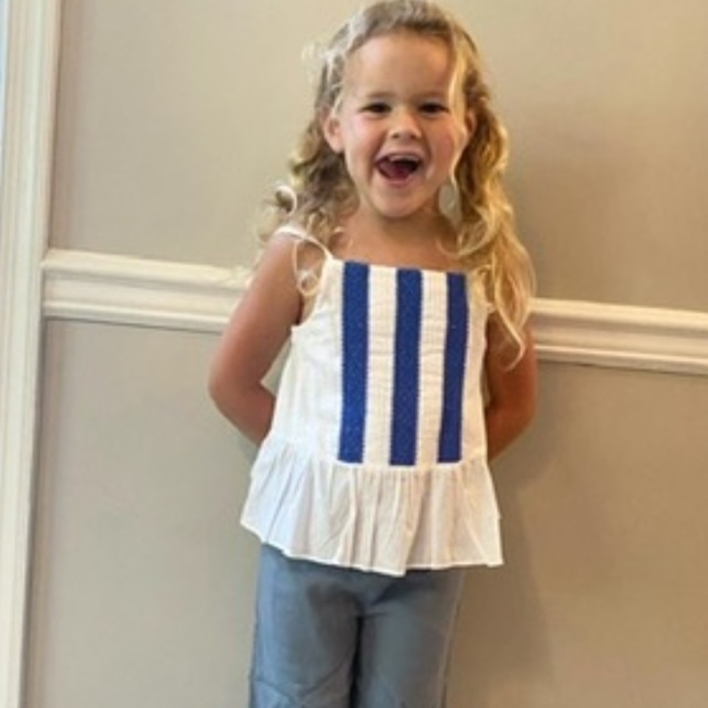 Janie and Jack Girls Peplum Blouse